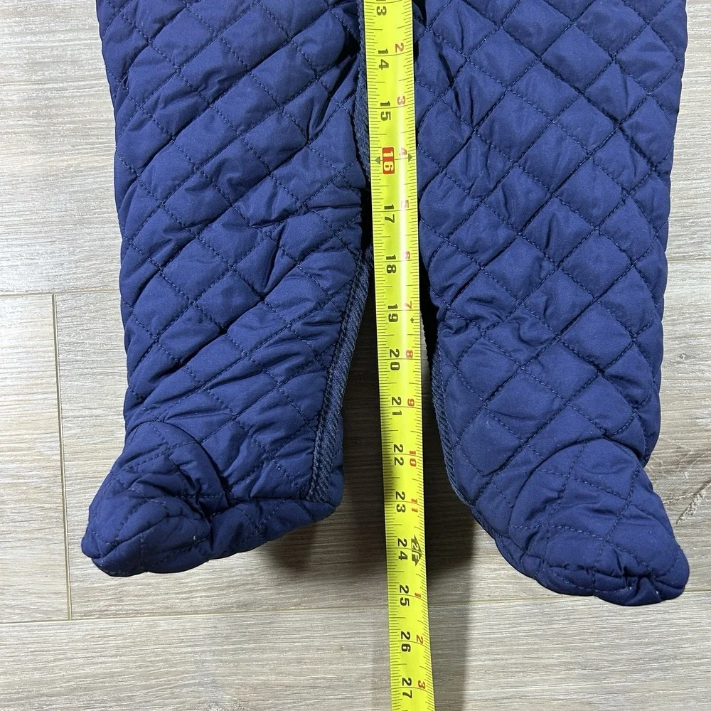 Ralph Lauren 6M‎ Navy Blue Quilted Baby Bunting Snow Suit Winter Baby Designer
